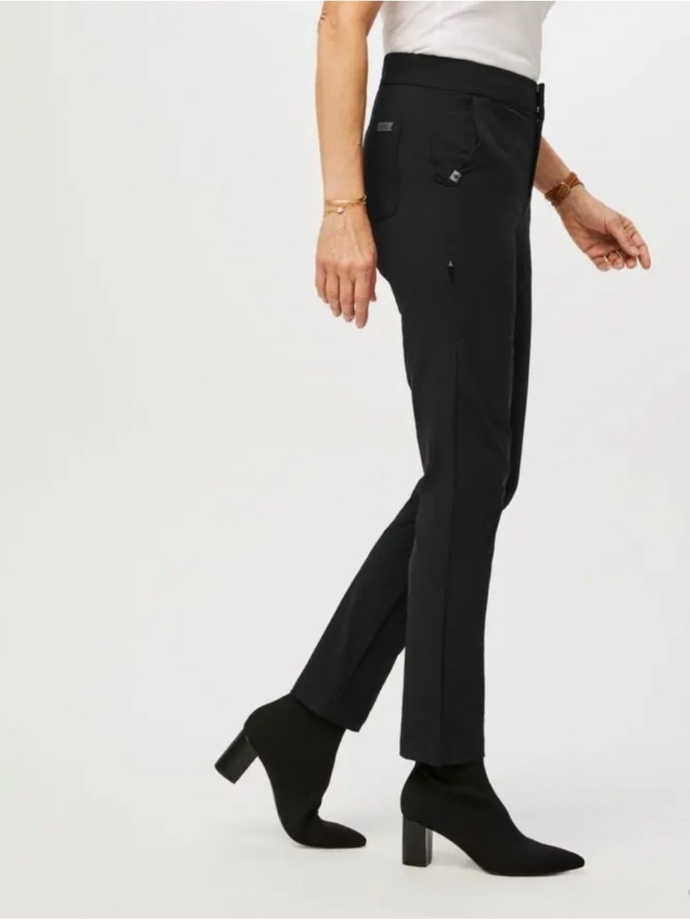 Figs Black Straight-Leg Professional Scrub Pants